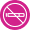 Magenta circular icon with a white 